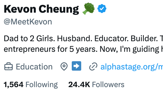 Kevon's work example 3