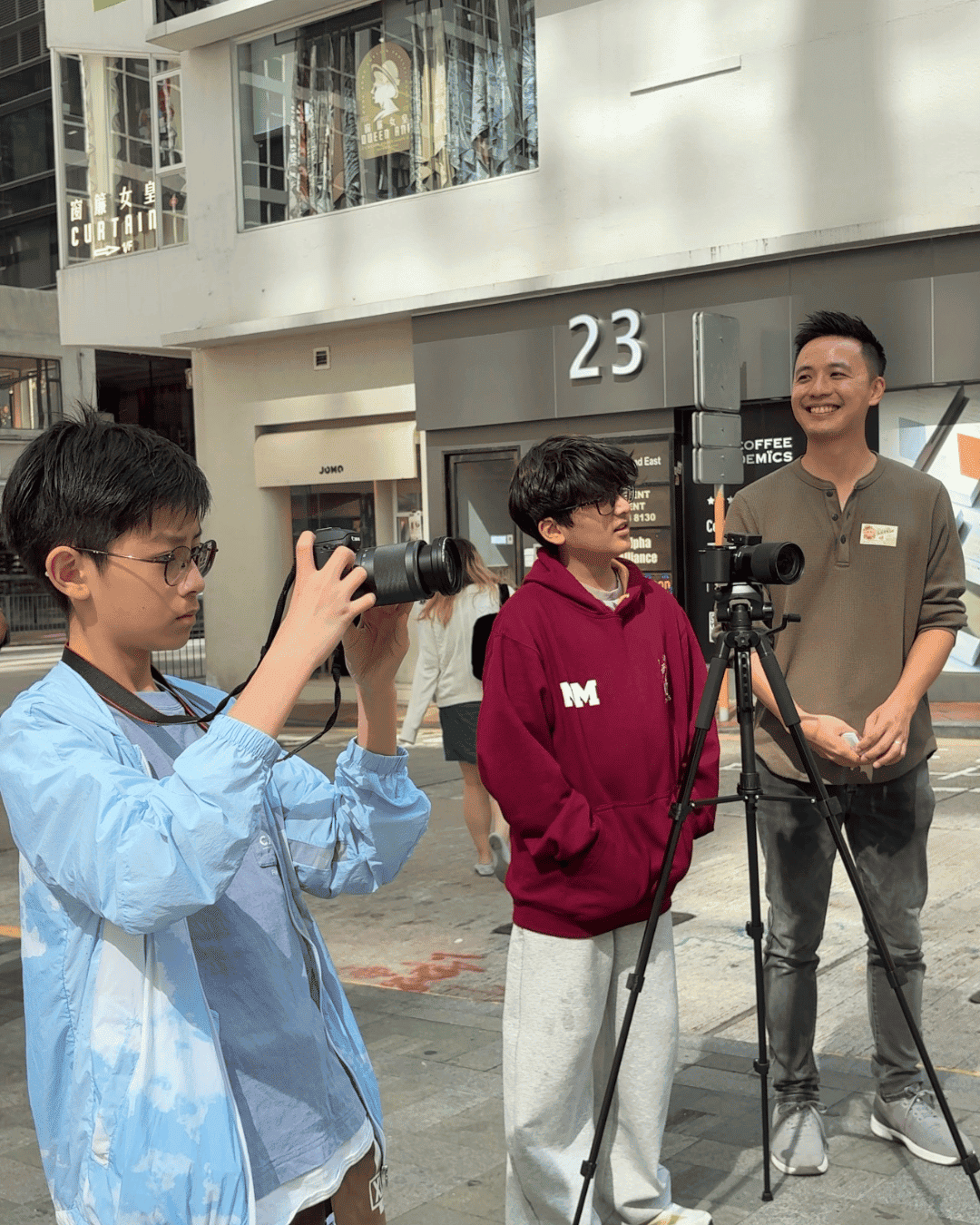 Street Podcast Adventure in action